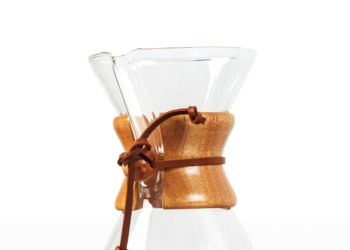 CAFETERA TIPO CHEMEX CUELLO DE MADERA  6 TAZAS