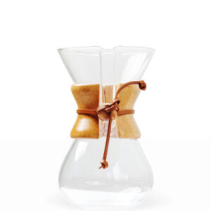 CAFETERA TIPO CHEMEX CUELLO DE MADERA 4 TAZAS